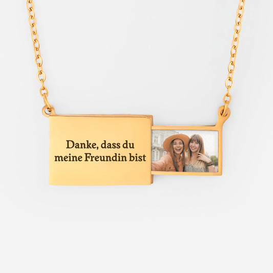 8375JGE1 danke dass du meine freundin bist briefumschlag kette personalisierte kette foto beste freunde 8375jtv5f_1