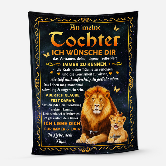 8397BGE1 an meine tochter an meinen sohn kuscheldecke personalisiert 8397b8fwk