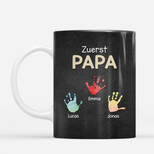 8456MGE2 zuerst papa jetzt opa bunte handabdrucke personalisiertes geschenk tasse 8456mtktb_a07cb158 6c05 43da 8edf 18a9c194109a