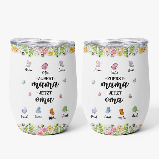 8457TGE1 3d druck effekt erst mama jetzt oma 355ml thermobecher personalisiert_ schmetterlinge 8457t8pca
