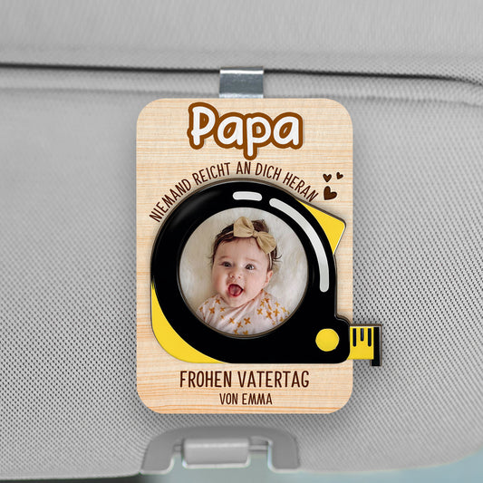 8473GGE1 niemand reicht an dich heran personalisierter auto visier clip foto papa opa 8473g6vlb_4