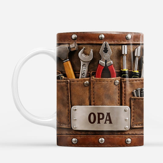 8479MGE2 3d druck effekt papas werkstatt personalisiertes geschenk opa papa tasse braun 8479m6cwb