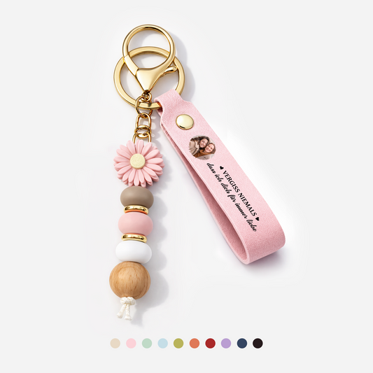 8534MGE1 immer mein held daisy schlusselanhanger personalisiert perlen foto papa mama 8534mjsfta