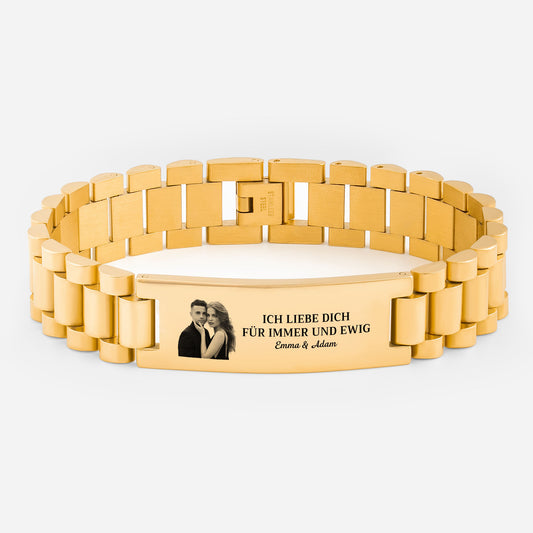 8612JGE1 ich liebe dich fur immer und ewig uhrenband personalisiertes armband mit foto paar 8612j8v5g_2