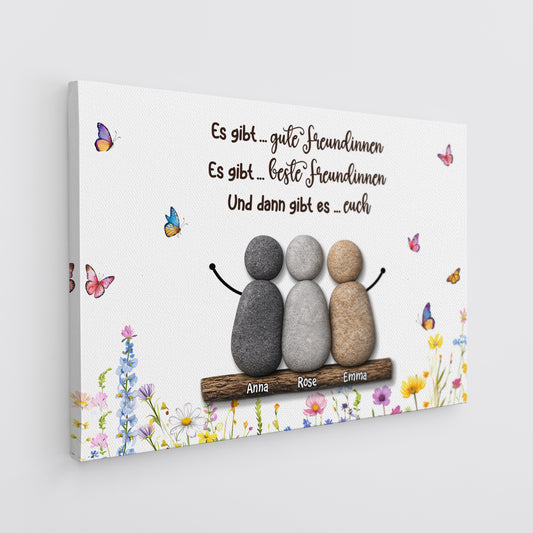 8625CGE2 es gibt gute freunde es gibt beste freunde und dann gibt es dich personalisierte geschenke freunde leinwand 8625caklf