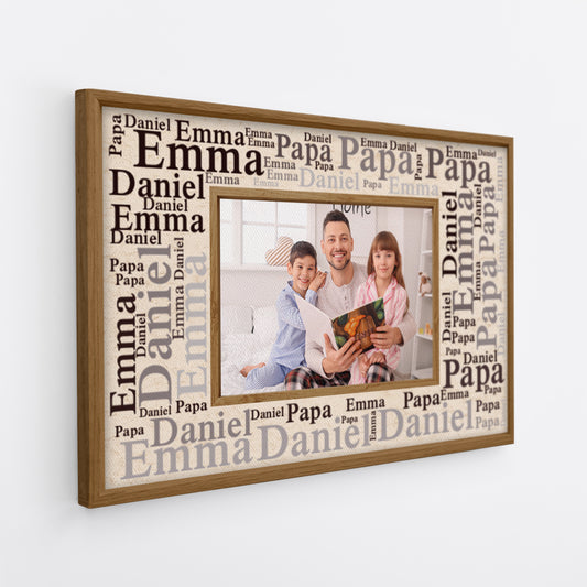 8702CGE2 papa mama personalisierte leinwand mit kindernamen foto 8702cap5a