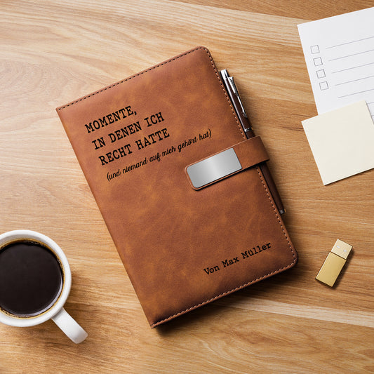 8712MGE2 lustige burospruche notizbuch mit stift personalisiert arbeitskollegen 8712moapno