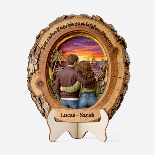 8721QGE1 3d druck effekt liebespaar holzaufsteller personalisiert paar 8721qapwg