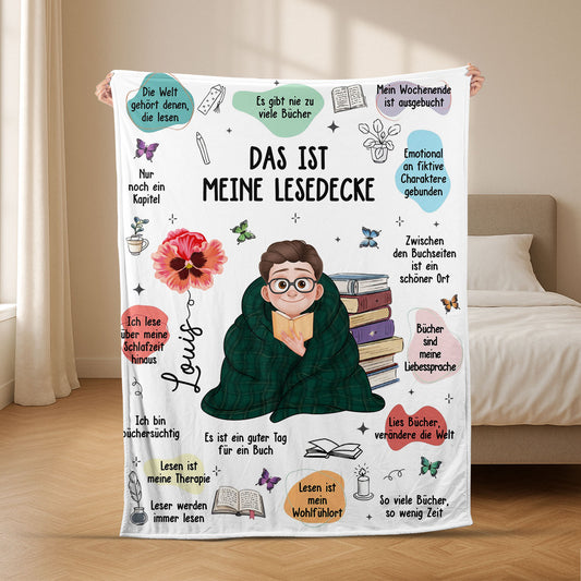 8771BGE2 lustige spruche bucherwurm kuscheldecke personalisiert_ fur leseratten frauen 8771bcfsa