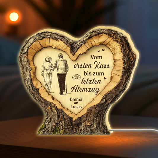 8802LGE1 3d druck effekt vom ersten kuss bis zum letzten atemzug personalisierte lightbox foto paar holzherz 8802lnpag