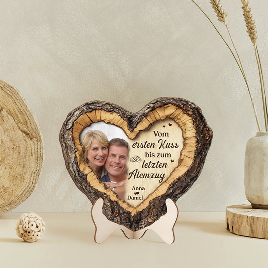 8802QGE2 3d druck effekt vom ersten kuss bis zum letzten atemzug holzacrylplakette personalisiert foto paar holzherz 8802qnpag