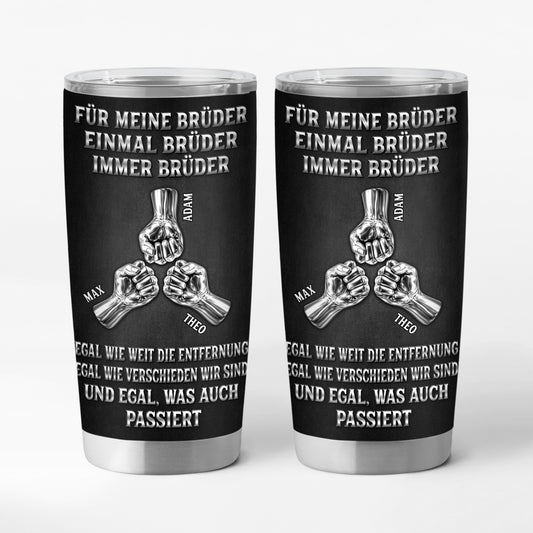 8886TGE1 einmal bruder immer bruder personalisierter thermobecher 590 ml 8886tspmb
