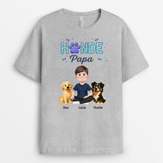 8930AGE2 hundemama hundepapa glitzer personalisiertes hunde geschenk t shirt 8930a3dlc