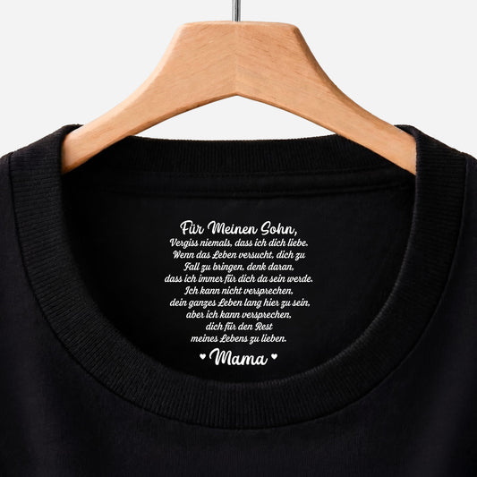 8977AGE1 ich kann versprechen dich fur den rest meines lebens zu lieben schwarzes t shirt personalisiert nackenlabel drucken sohn tochter manner frauen 8977aacvsa_1