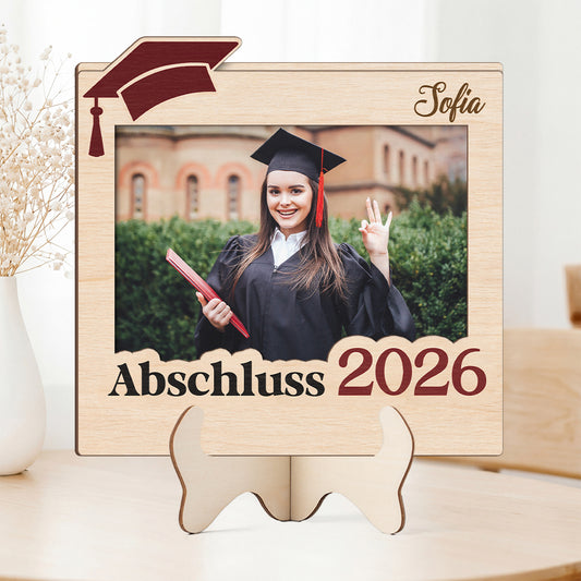 8983QGE2 abschluss abi personalisierte geschenke foto holzaufsteller 8983qadcs