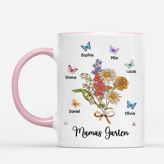 8995MGE1 mamas garten oma mama tasse personalisieren schmetterlinge blumenstrauss 8995m8e1a