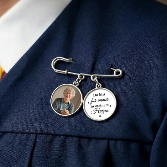 9006AGE2 ich gehe heute und jeden tag an deiner seite anstecknadel personalisiert charms mit foto abschluss 9006ajapas