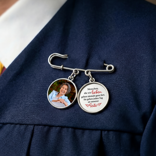9047AGE2 wir begleiten dich bei jedem deiner schritte anstecknadel personalisiert charms mit foto abschluss papa mama zur erinnerung 9047ajsfwa