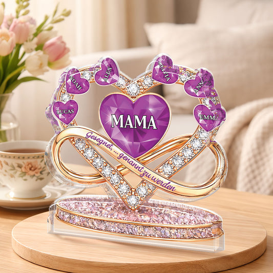 9058AGE1 3d druck effekt gesegnet mama genannt zu werden personalisiertes geschenk acryl aufsteller mama oma 9058arsvta_4