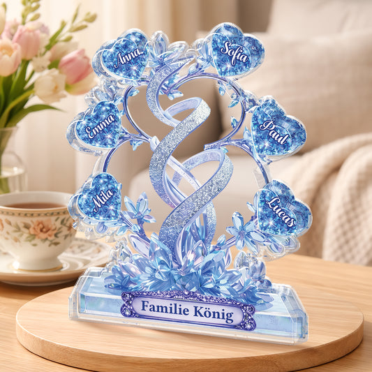 9081AGE2 3d druck effekt familie acryl aufsteller personalisiert 9081ar8pci