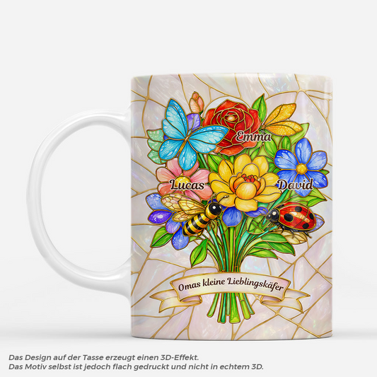 9105MGE1 3d druck effekt omas kleine lieblingskafer personalisiertes geschenk mama oma tasse 9105mcqla