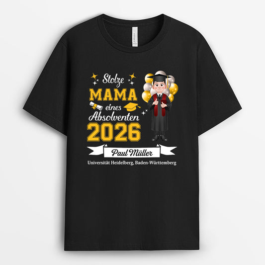 9144AGE1 stolze mama eines absolventen personalisierte t shirts damen_ manner abschluss schwarz 9144asplb_dd97ea63 8c30 4af1 86c8 48d85b2df5a2