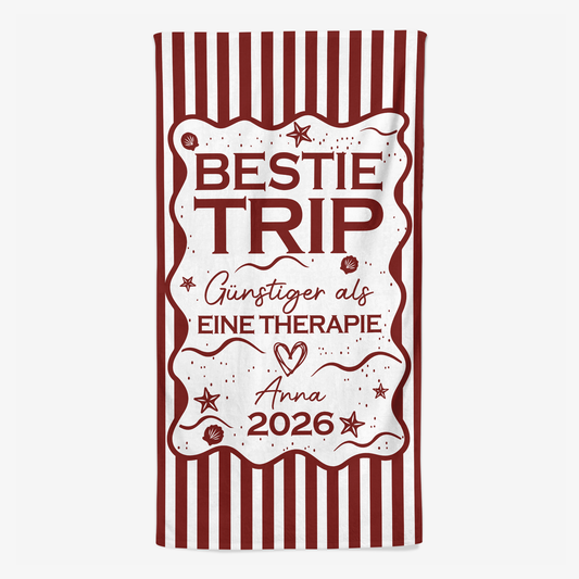 9150BGE1 bestie trip personalisierte geschenke strandtuch 9150bsctf