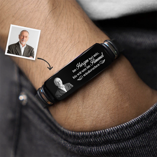 9187JGE2 spruch verstorbene mutter personalisiertes armband mit foto_ mama papa zur erinnerung 9187j3fca