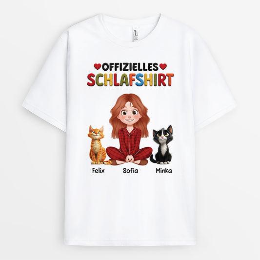 9191AGE1 offizielles schlafshirt katze personalisierte geschenke katze t shirt cartoon 9191a3d5d