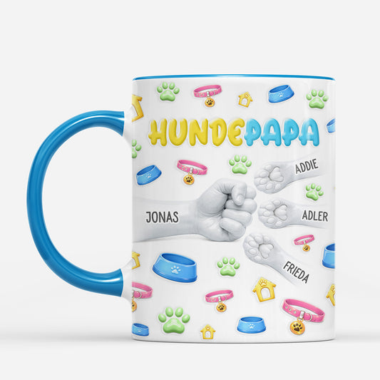 9226MGE2 3d optik faustgruss haustierzubehor personalisiertes geschenk hunde katzen tasse 9226mnqnc