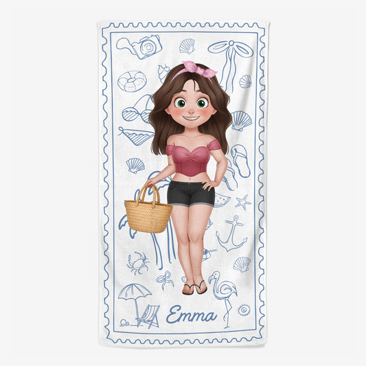 9242BGE1 name _ urlaub personalisiertes geschenk strandtuch kinder frauen manner 9242b6dza