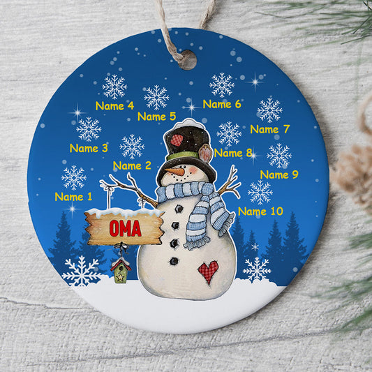 0021O040AGE1 personalisierte geschenke Ornament schneemann oma mama_080dfa01 f50b 41ad b23b 53e5d9081605