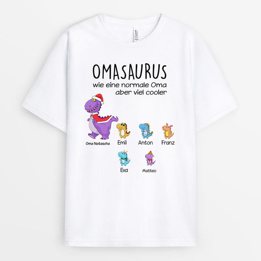 0114AGE2 personalisierte T Shirt geschenke dinosaurier oma mama_2d23b2b2 ca13 4d05 8993 9b6239ac73a9