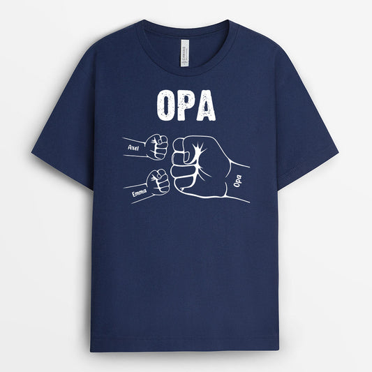 0263A108BGE2 individuelle T Shirt aufmerksamkeiten fauststoss opa papa kinder_60db177b c720 413d bfec 1ccedacb1695