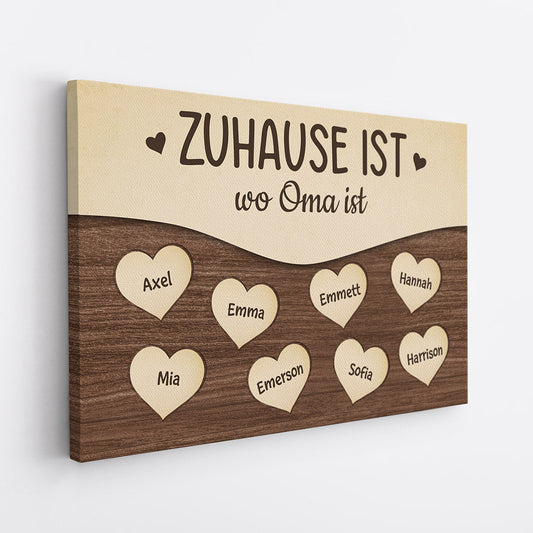 0380CGE2 Personalisierte Geschenke Leinwand Home Oma Mama_52588c2d 8de5 4ee6 af6b 514836c2bd23