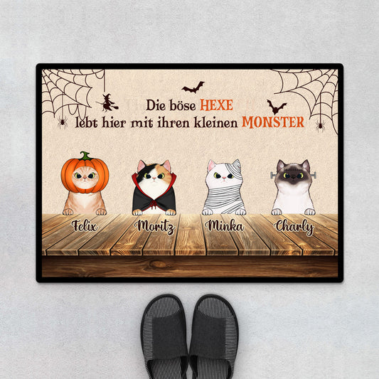 0447D540DGE1 Personalisiertes Geschenke Fussmatte Katzen Katzenliebhaber Halloween_7cb58b16 5063 4efd b3e0 bc281b6927d6
