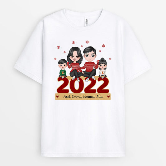 0612AGE2 Personalisierte Geschenke T Shirt Mama Papa Familie Weihnachten_b7eb88c5 b13c 43d0 8f36 56707c90a3ae
