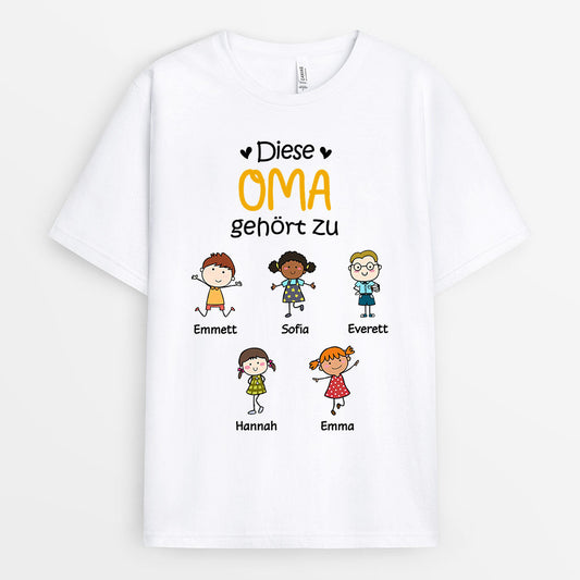 0618AGE1 Personalisierte Geschenke T Shirt Kindernamen Mama Oma Muttertag_0e614285 e212 43fd ae0e 17353c41157e