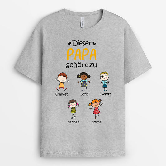 0618AGE2 Personalisierte Geschenke T Shirt Kindernamen Kinder Papa Opa Muttertag_d245496a c3ee 4038 99c2 57568eae435c