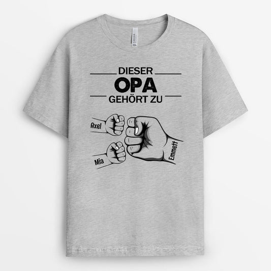 0632AGE2 Personalisierte Geschenke T Shirt Kinder Fauststoss Papa Opa Vatertag_91341f0d ffb8 4139 9ede 003e1e1ce9dd