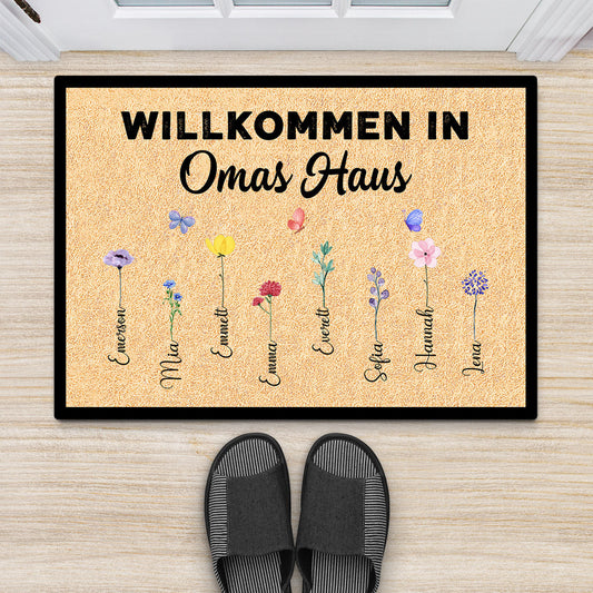 0638DGE3 Personalisierte Geschenke Fussmatte Enkelkinder Kinder Mama Oma_5f00fb90 936c 47fb 81de 9da7fc0c1067