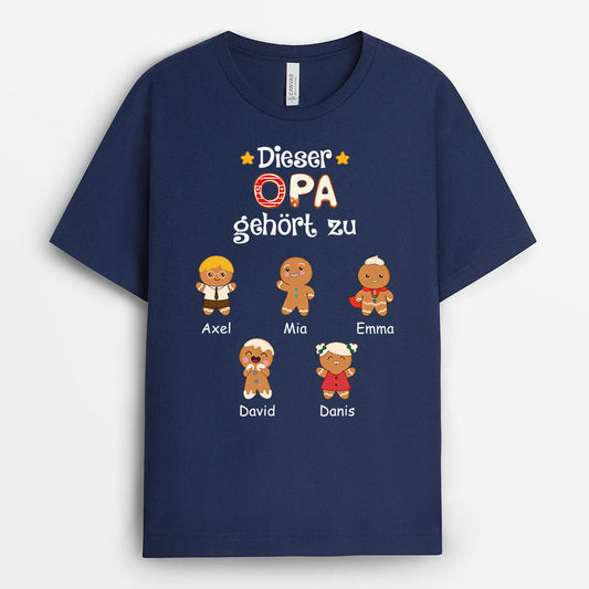 0721AGE1 Personalisierte Geschenke T Shirt Kekse Enkelkinder Opa Vater Vatertag_9aa1fb5b 6029 4a70 9f3d d5d93d879ea8