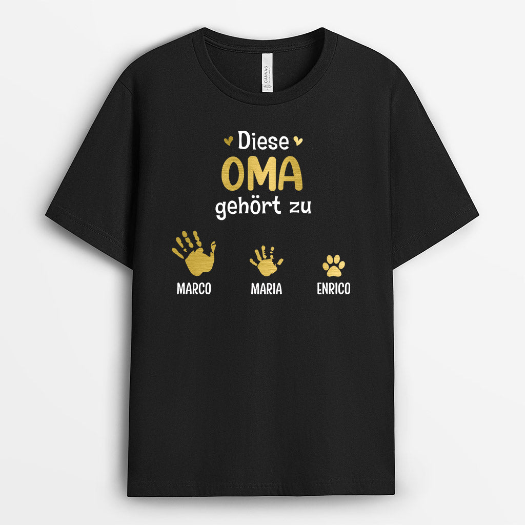 0748Age2 Personalisierte Geschenke T Shirt Handabdrucke Oma Mama Muttertag_28c2a0a7 956b 469b 9692 efbacc902009