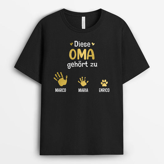 0748Age2 Personalisierte Geschenke T Shirt Handabdrucke Oma Mama Muttertag_28c2a0a7 956b 469b 9692 efbacc902009