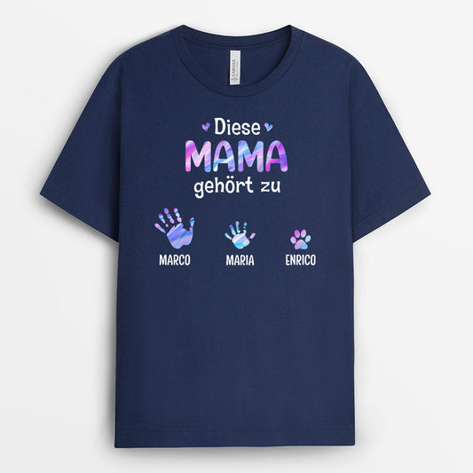 0748Age3 Personalisierte Geschenke T Shirt Handabdrucke Oma Mama Muttertag_60893673 e257 4ba8 85d8 118bbda1768c