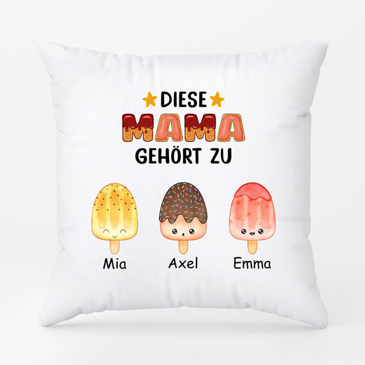 0876PGE1 Personalisierte Geschenke Kissen Kinder Enkelkinder Mama Oma
