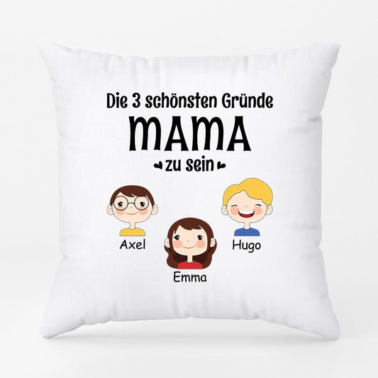 0897PGE2 Personalisierte Geschenke Kissen Grund Kinder Enkelkind Mama Oma
