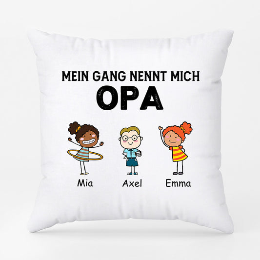 0906PGE2 Personalisierte Geschenke Kissen Gang Papa Opa