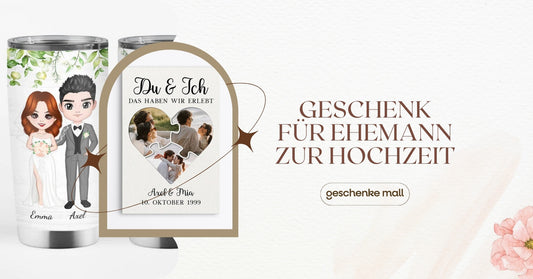 Hochzeitsgeschenkideen für Ehemann