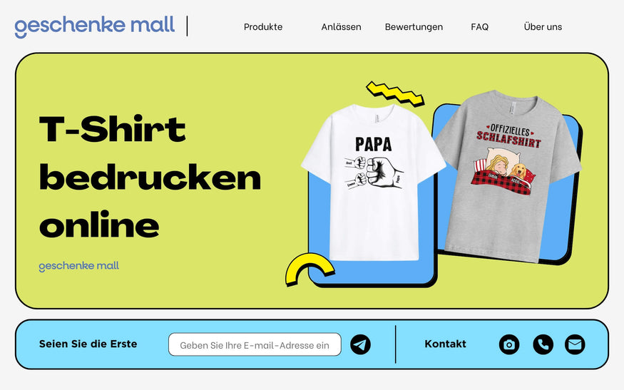 T-Shirt bedrucken online